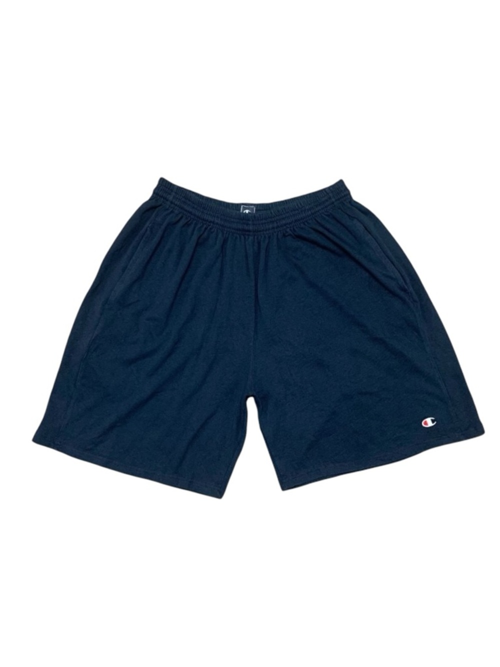 Vintage Champion Athletic‎ Shorts Navy Embroidered Logo Elastic Waist Men’s XXL